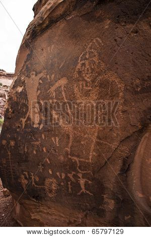 Indian Petroglyphs On Birthing Rock