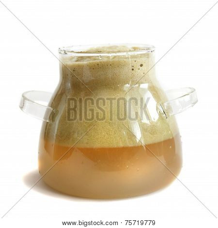 Homemade fresh juice from apples.