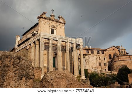 Temple Of Antoninus And Faustina