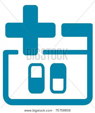 Medical Icon With Pills