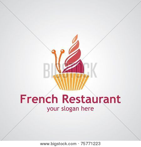 French Restaurant Vector Logo Design