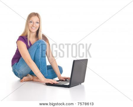 Donna con Laptop