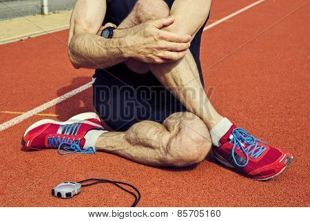 Stretching Athlete Stadium