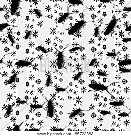 Cockroach Seamless Pattern