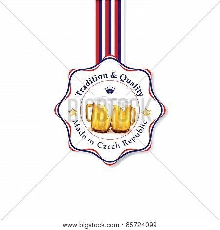 Czech Beer label for print