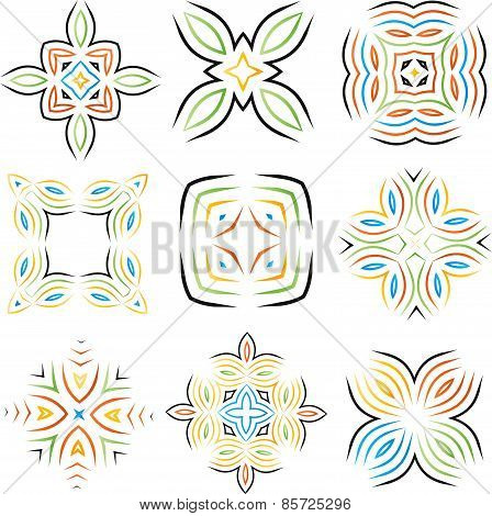 Colorful Ornament Collection