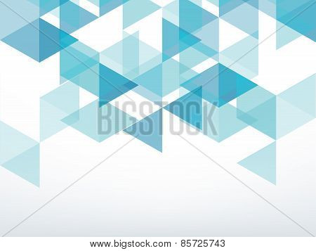 Dark Green Triangle Abstract Background