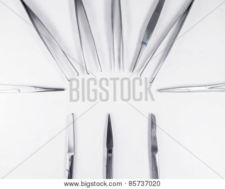 Surgical Instruments Arranged In A Pattern 2