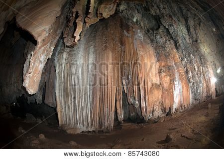 Cave on Cheow Larn Lake In Ratchaprapa Dam In Thailand.