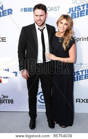 LOS ANGELES - MAR 14:  Scooter Braun, Yael Cohen at the Comedy Central Roast of Justin Bieber at the Sony Pictures Studios on March 14, 2015 in Culver City, CA