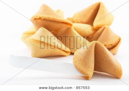 Mnoho čínských Fortune cookie naskládané