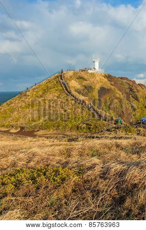 Seopjikoji Mount In Jeju Island, South Korea