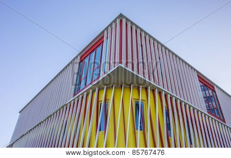 Top Of A Modern Building Of The Groningen University