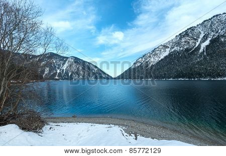 Plansee Lake (austria) Winter View.