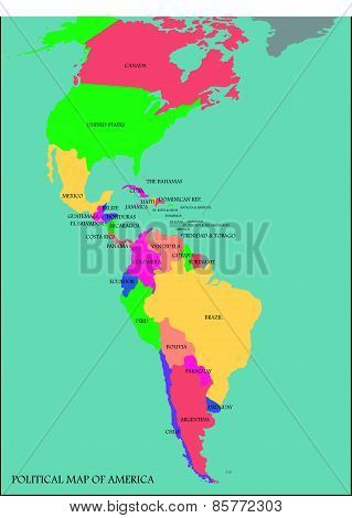 Political Map of America