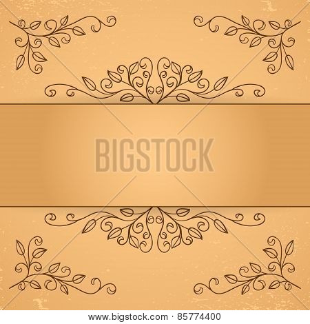 Decorative floral elements.