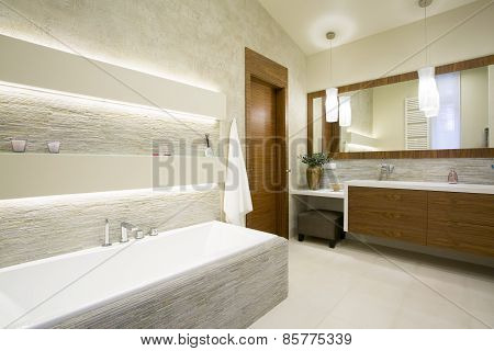 Bath And Washbasin