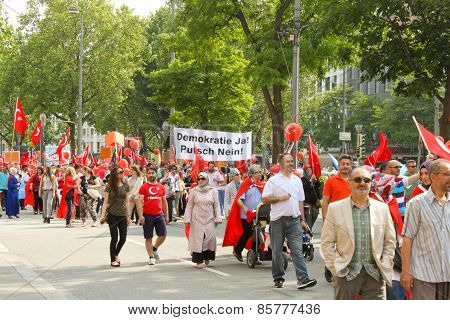 Pro Erdogan Demonstration In Munich, Germany