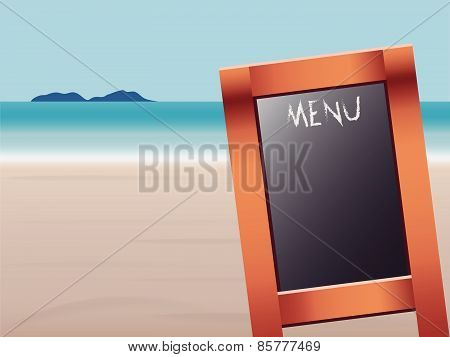 Menu on the Beach