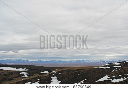 Arctic. View Of The Hills  Of Chukotka.
