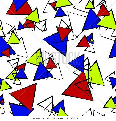 Abstract geometric pattern with triangles, best suited for textile and paper prints