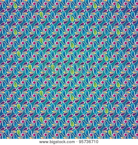 Decorative background with colored elements