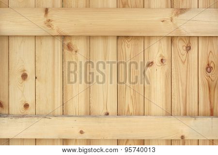 Natural Unpainted Wood Panel With Squared Balk Background