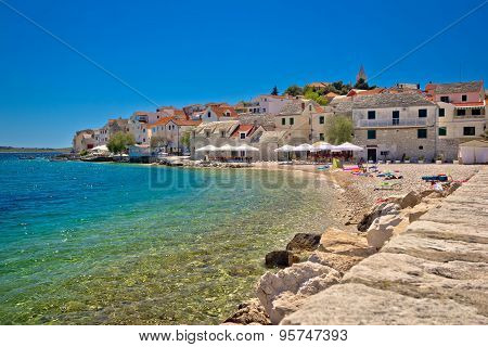 Scenic Mediterranean Beach In Primosten