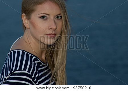 Night Portrait Of A Girl