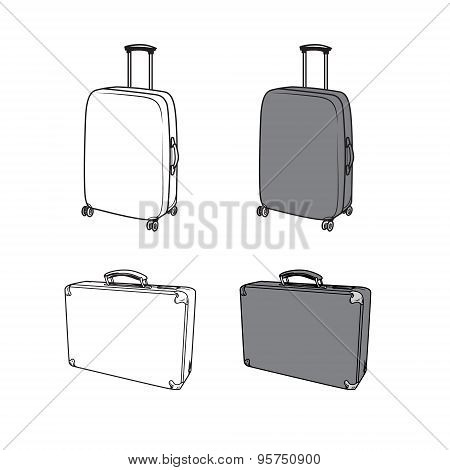 Luggage Vector Set1