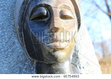 African Statue in Sunlight