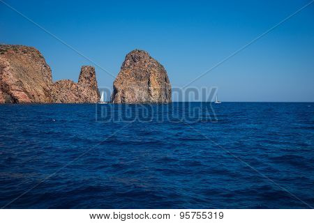 Amazing And Unusual Rock At Vani Peninsula, Milos, Greece