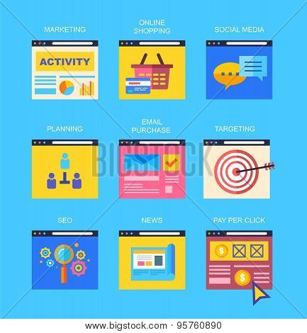Flat Design Modern Vector Illustration Concept.