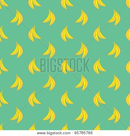 Vector seamless banana pattern