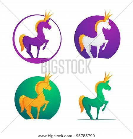 Horse Crown Character For Logo