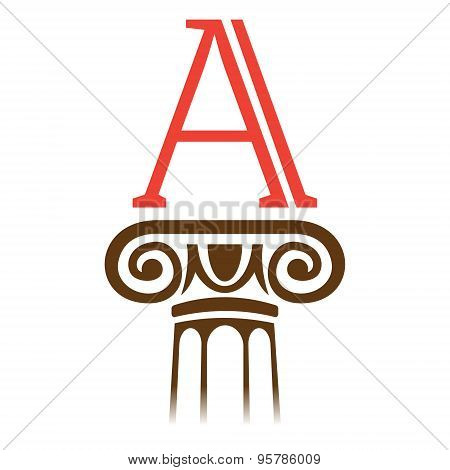 Column And Serif Letter Logo