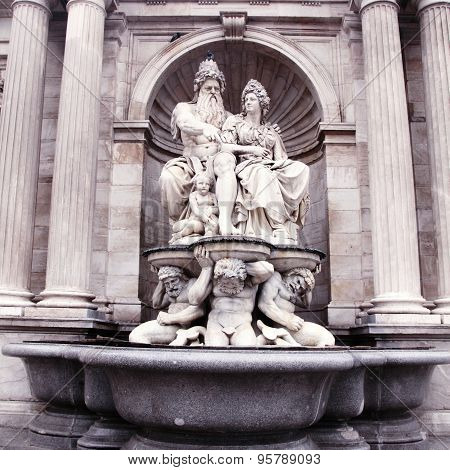Neptune Fountain, Albertina Museum Palace, Vienna, Austria