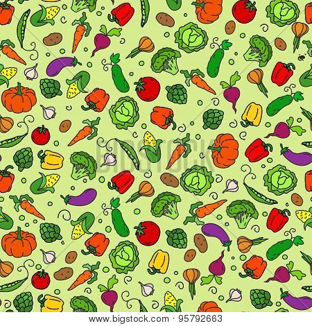 Background with vegetables