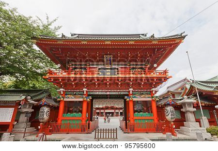 Zuishin-mon Gate Of Kanda Shrine In Tokyo, Japan