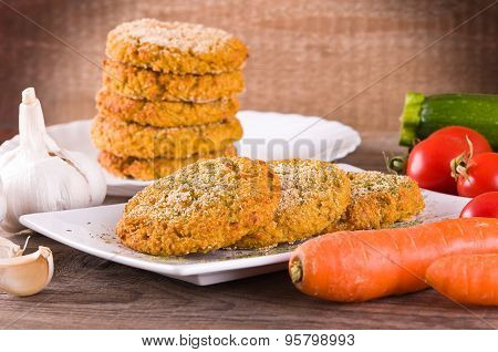 Vegetable hamburger.