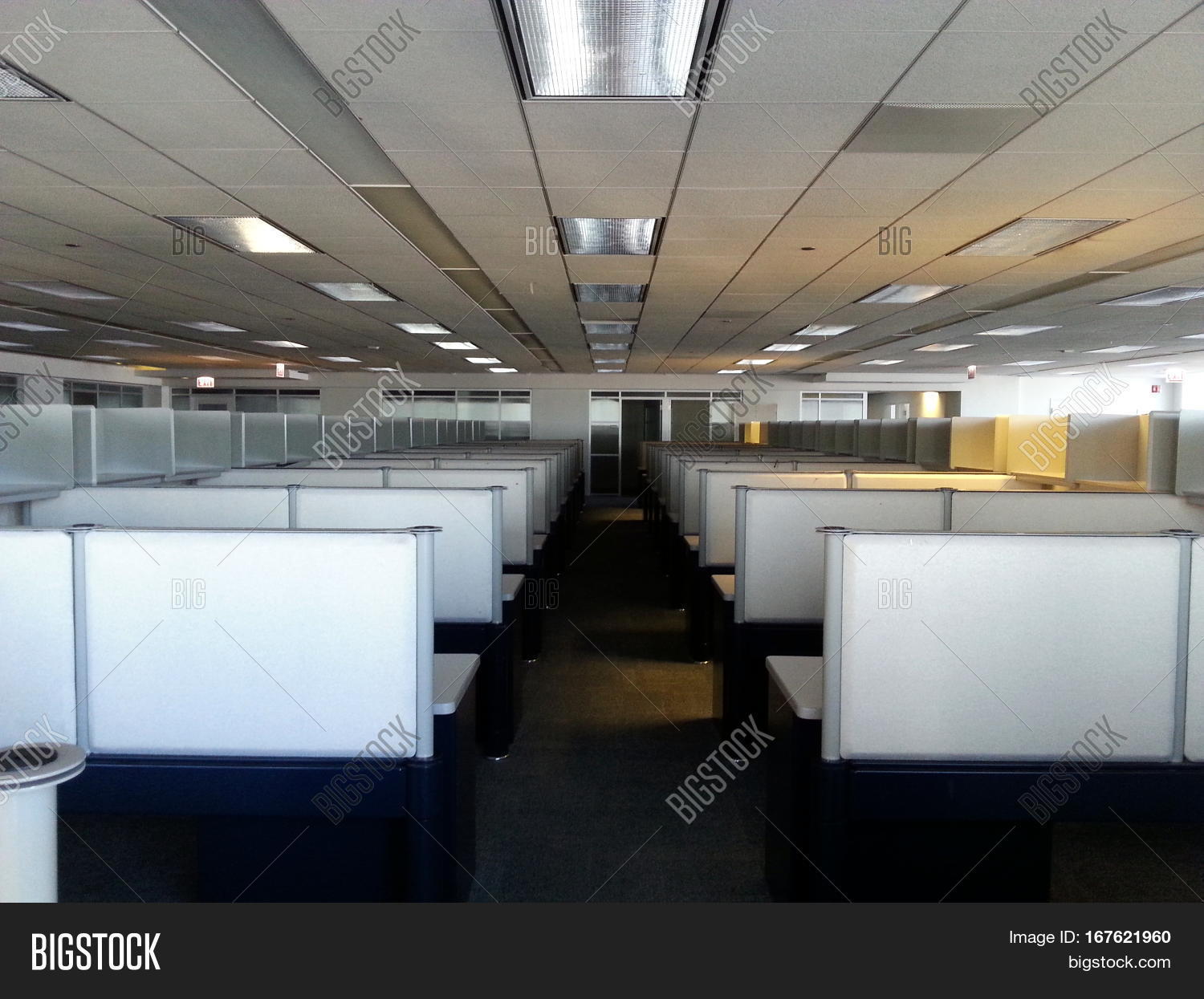 Rows Cubicles New Image & Photo (Free Trial) Bigstock