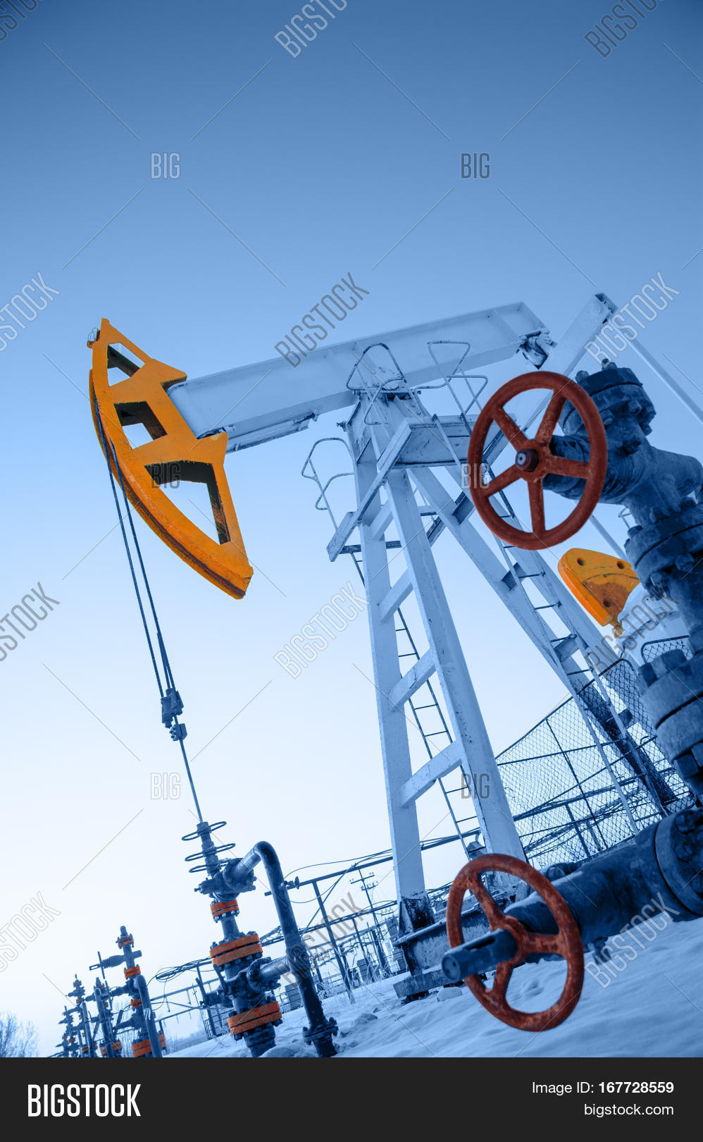 Oil Pump Jack Wellhead Image & Photo (Free Trial) Bigstock