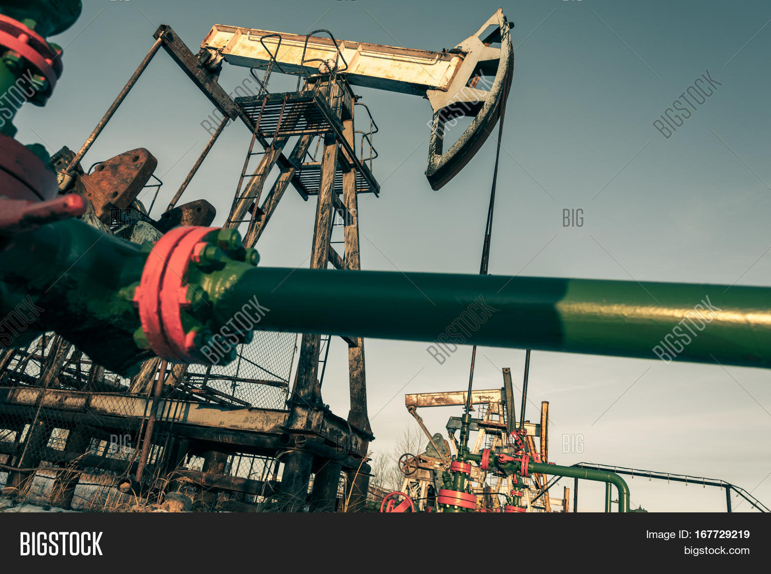Oil Pump Jack Wellhead Image & Photo (Free Trial) Bigstock