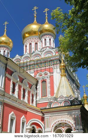 SHIPKA, BULGARIA: Shipka Memorial Church with beautiful architecture