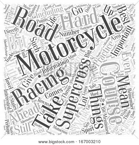 Interested in Supercross Racing Take a Course Word Cloud Concept