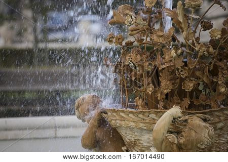 Royal gardens of the palace of aranjuez in madrid, spain