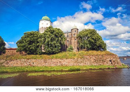 St Olav castle, medieval Swedish castle in Vyborg, the Leningrad region, Russia