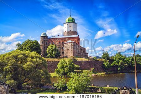 St Olav castle, medieval Swedish castle in Vyborg, the Leningrad region, Russia