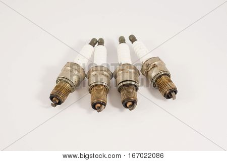 Used Car Spark Plugs. Vehicle Engine Parts