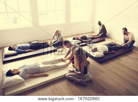 Health Wellness Massage Training Concept
